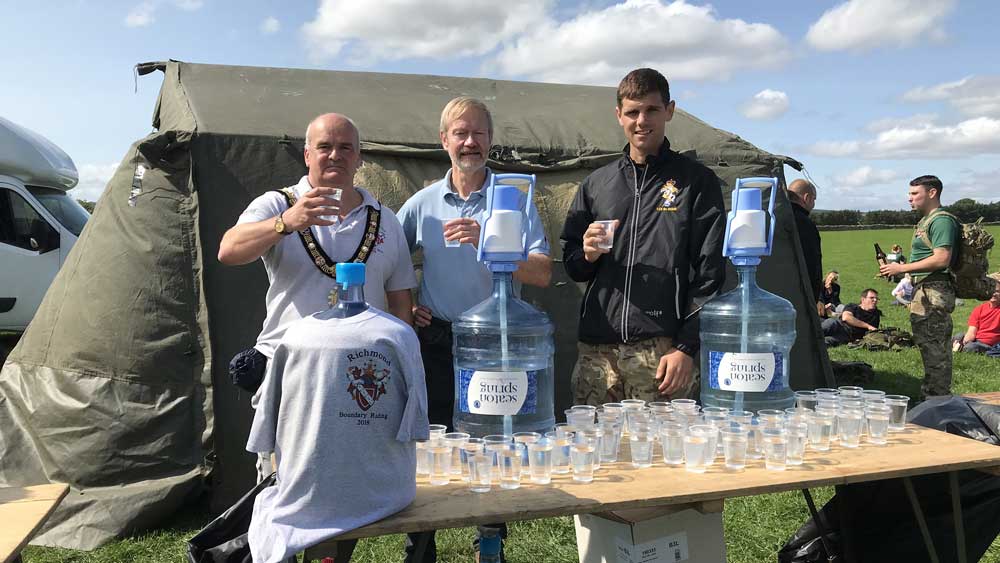 Drinking water at the Richmond Boundary Walk